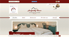 Desktop Screenshot of landgasthof-toennes.de