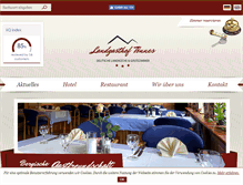Tablet Screenshot of landgasthof-toennes.de